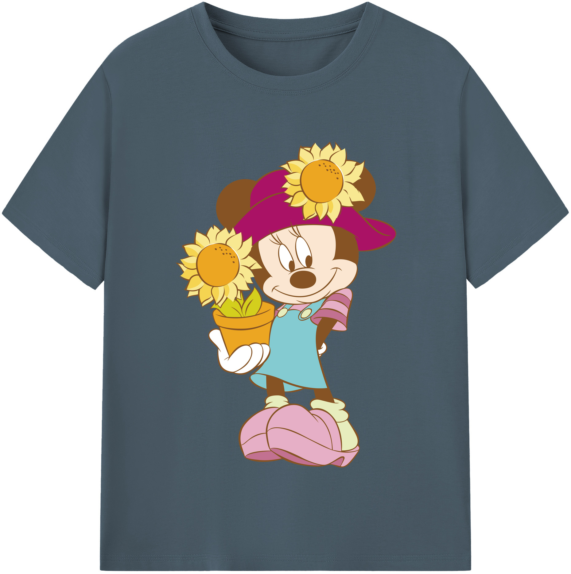 （画像用） ミッキーマウス Mickey Mouse 綿100％半袖Tシャツ（フロントプリント）